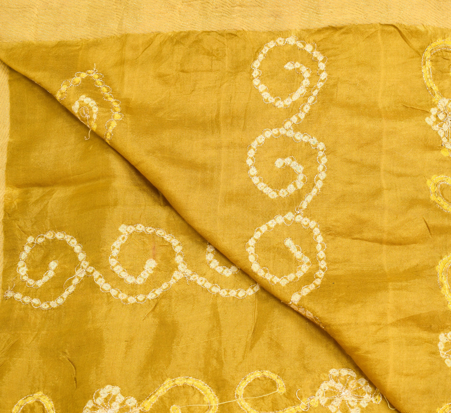 Sushila Vintage Bandhani Printed Heavy Dupatta Pure Silk Hand Embroidered Stole