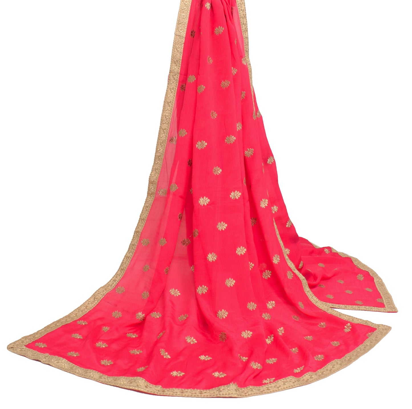 Sushila Vintage Dark Magenta Saree 100% Pure Silk Zari Embroidered Sari Fabric