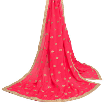 Sushila Vintage Dark Magenta Saree 100% Pure Silk Zari Embroidered Sari Fabric