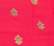 Sushila Vintage Dark Magenta Saree 100% Pure Silk Zari Embroidered Sari Fabric