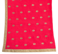 Sushila Vintage Dark Magenta Saree 100% Pure Silk Zari Embroidered Sari Fabric