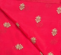 Sushila Vintage Dark Magenta Saree 100% Pure Silk Zari Embroidered Sari Fabric