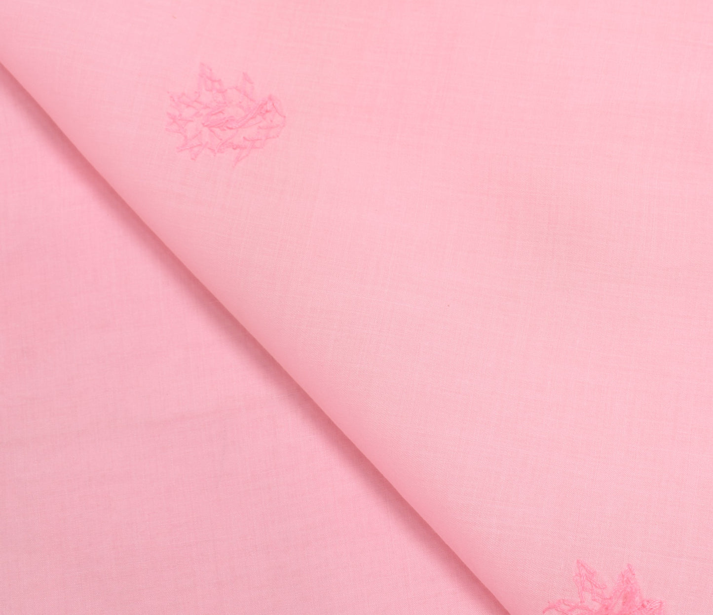 Sushila Vintage Pink Chikankari Dupatta Art Cotton Lucknowi Casual Long Stole