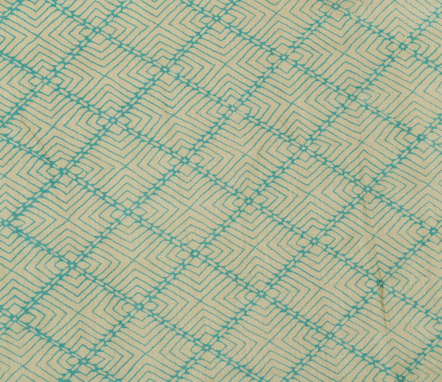 Sushila Vintage Cream Dupatta 100% Pure woolen Printed Soft Indian Long Stole