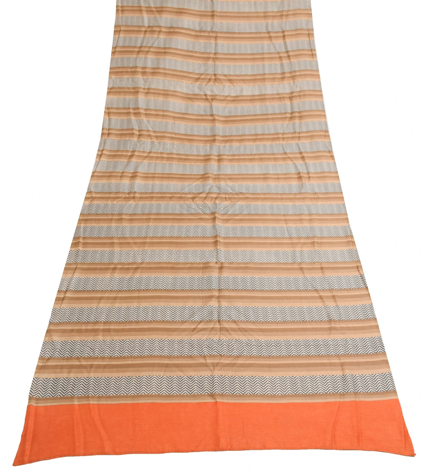 Sushila Vintage Pure Cotton Silk Dupatta Printed & Woven Stripes Soft Long Stole