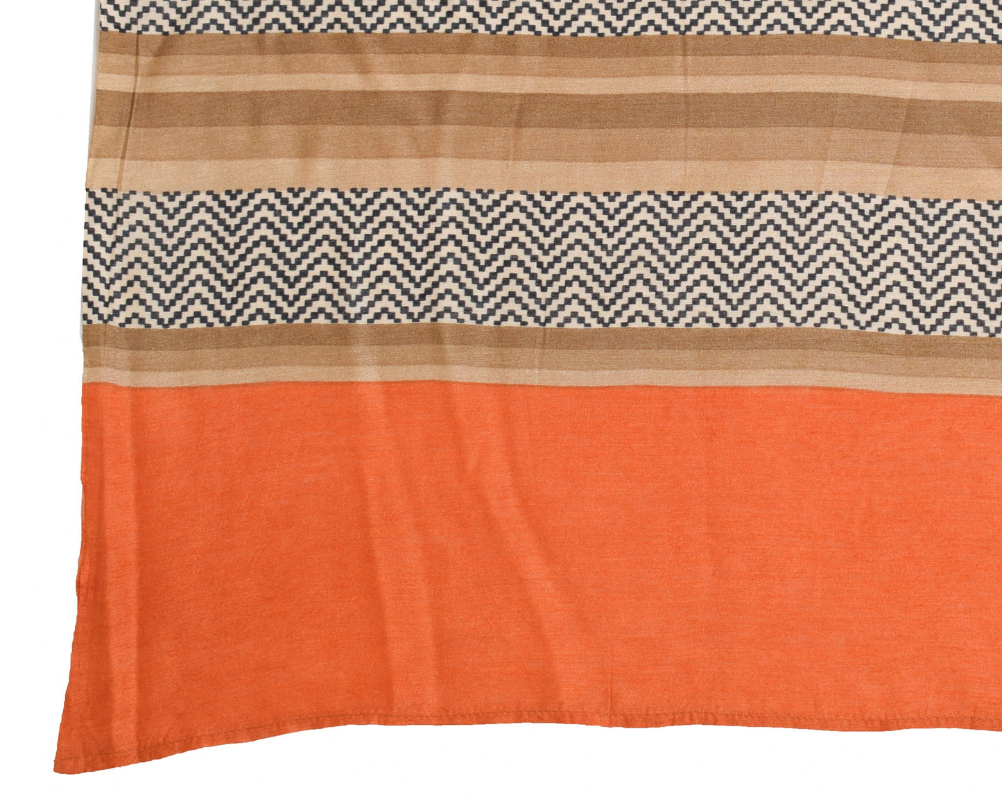 Sushila Vintage Pure Cotton Silk Dupatta Printed & Woven Stripes Soft Long Stole