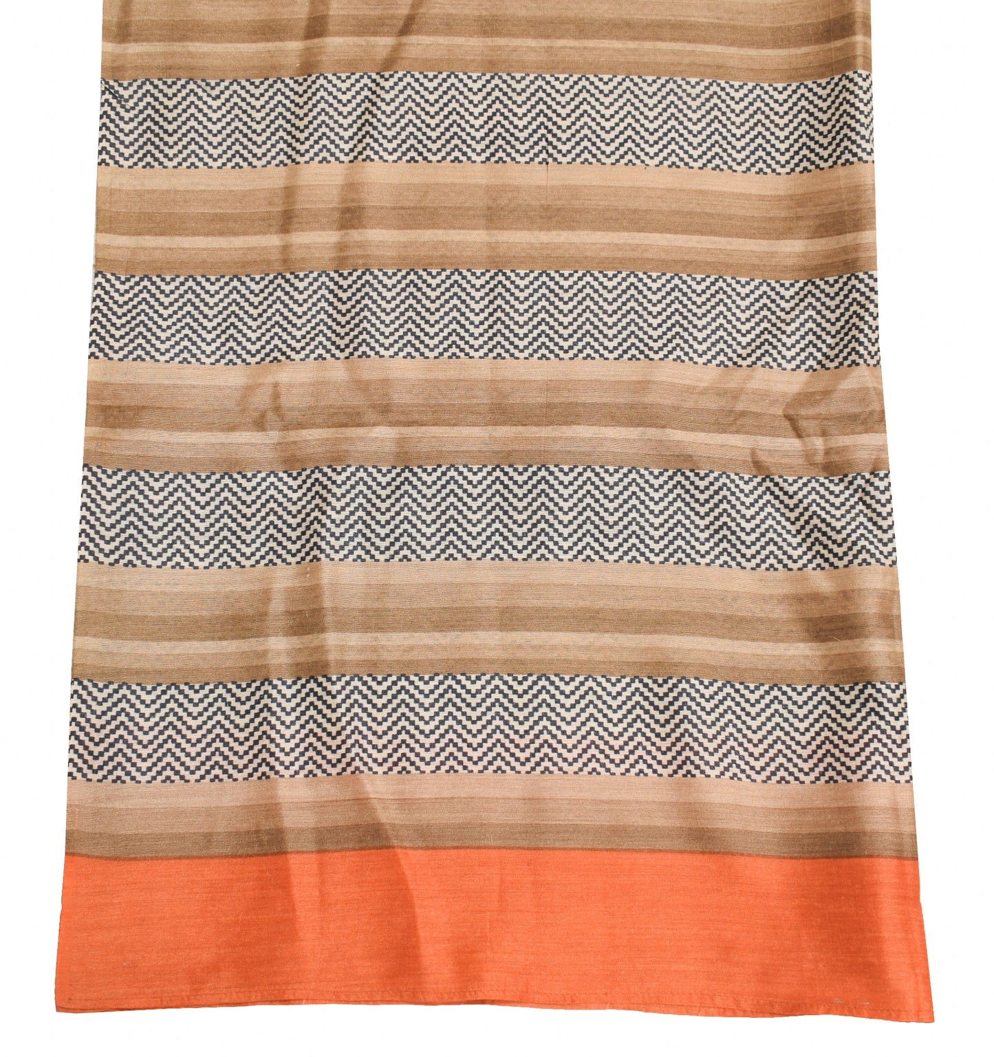 Sushila Vintage Pure Cotton Silk Dupatta Printed & Woven Stripes Soft Long Stole