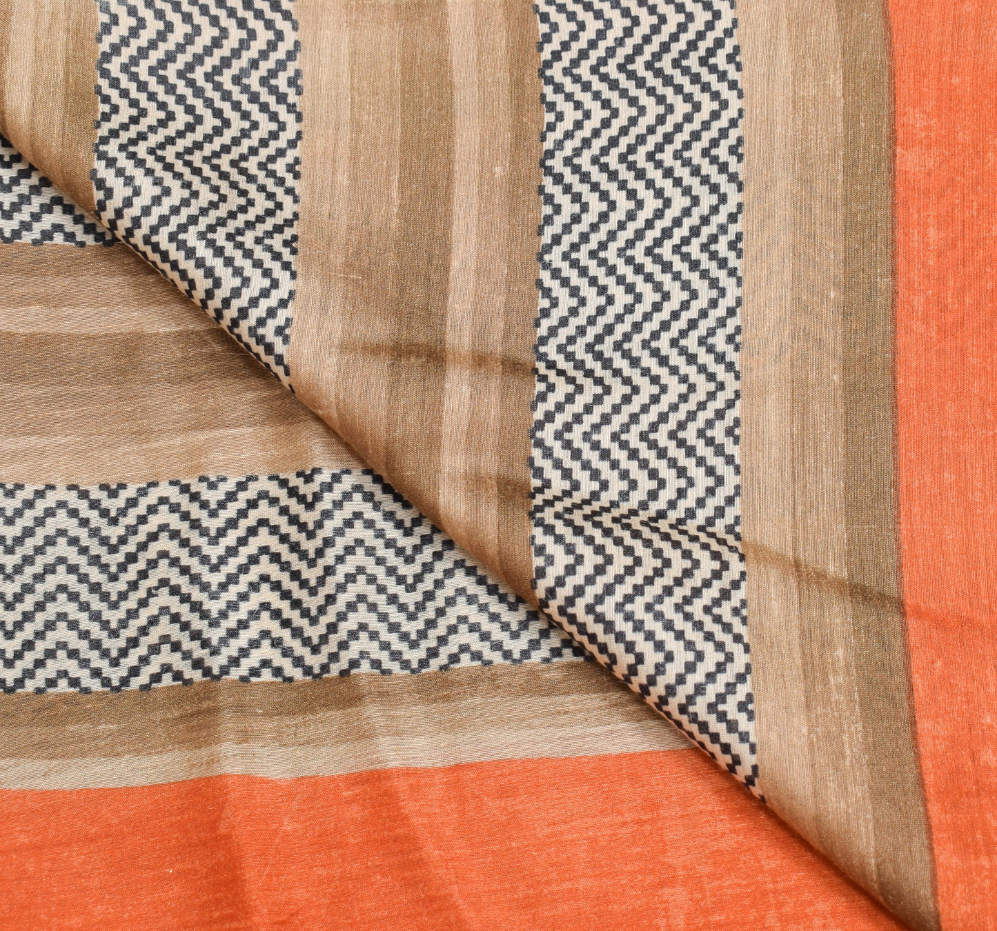 Sushila Vintage Pure Cotton Silk Dupatta Printed & Woven Stripes Soft Long Stole