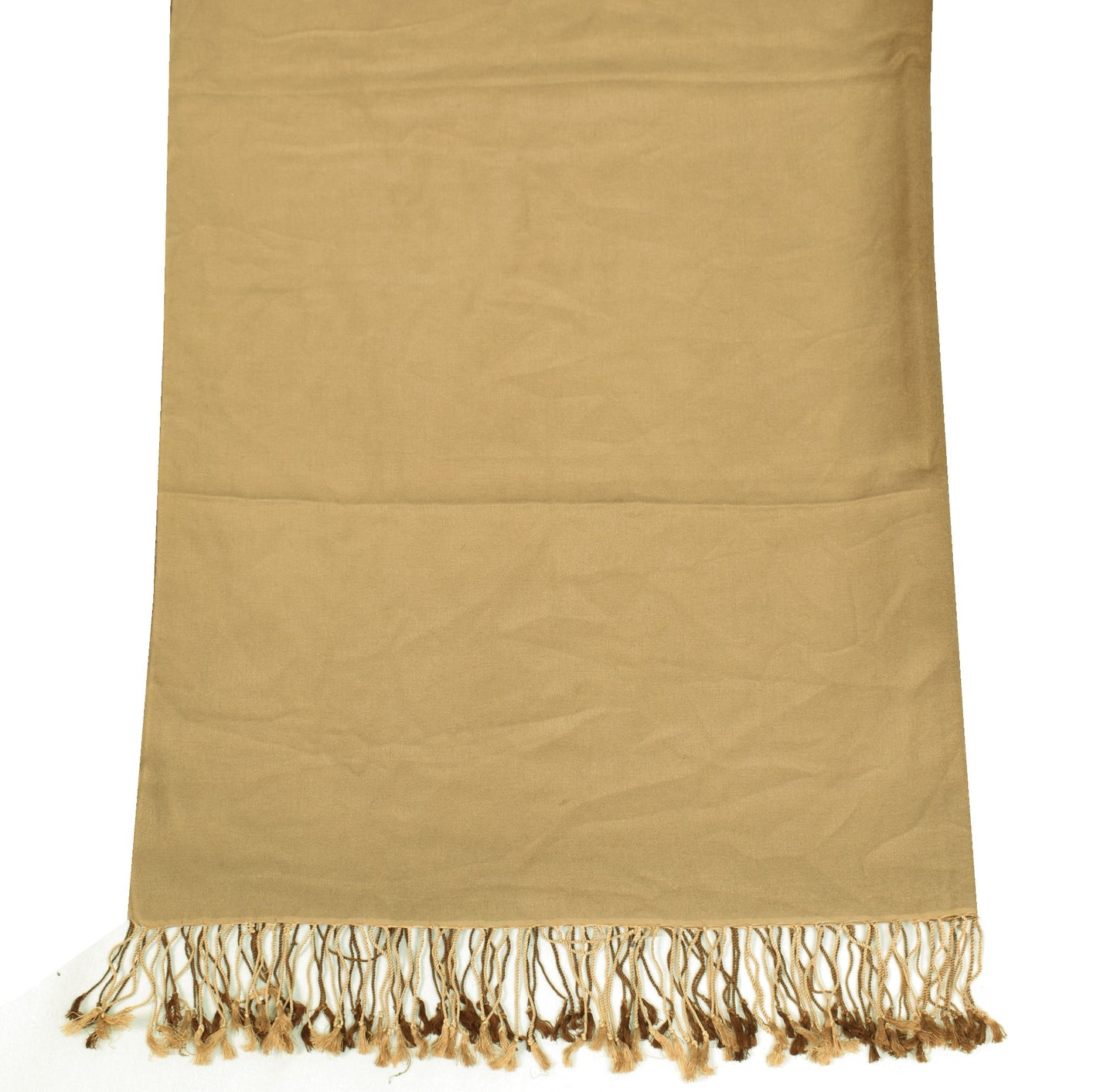 Sushila Vintage Woven Brown Dupatta 100% Pure Wool Soft & Warm Long Shawl/Stole