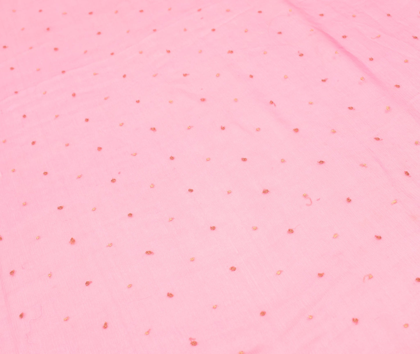 Sushila Vintage Pure Chiffon Silk Dupatta Pink Hand Embroidered Long Stole Wrap