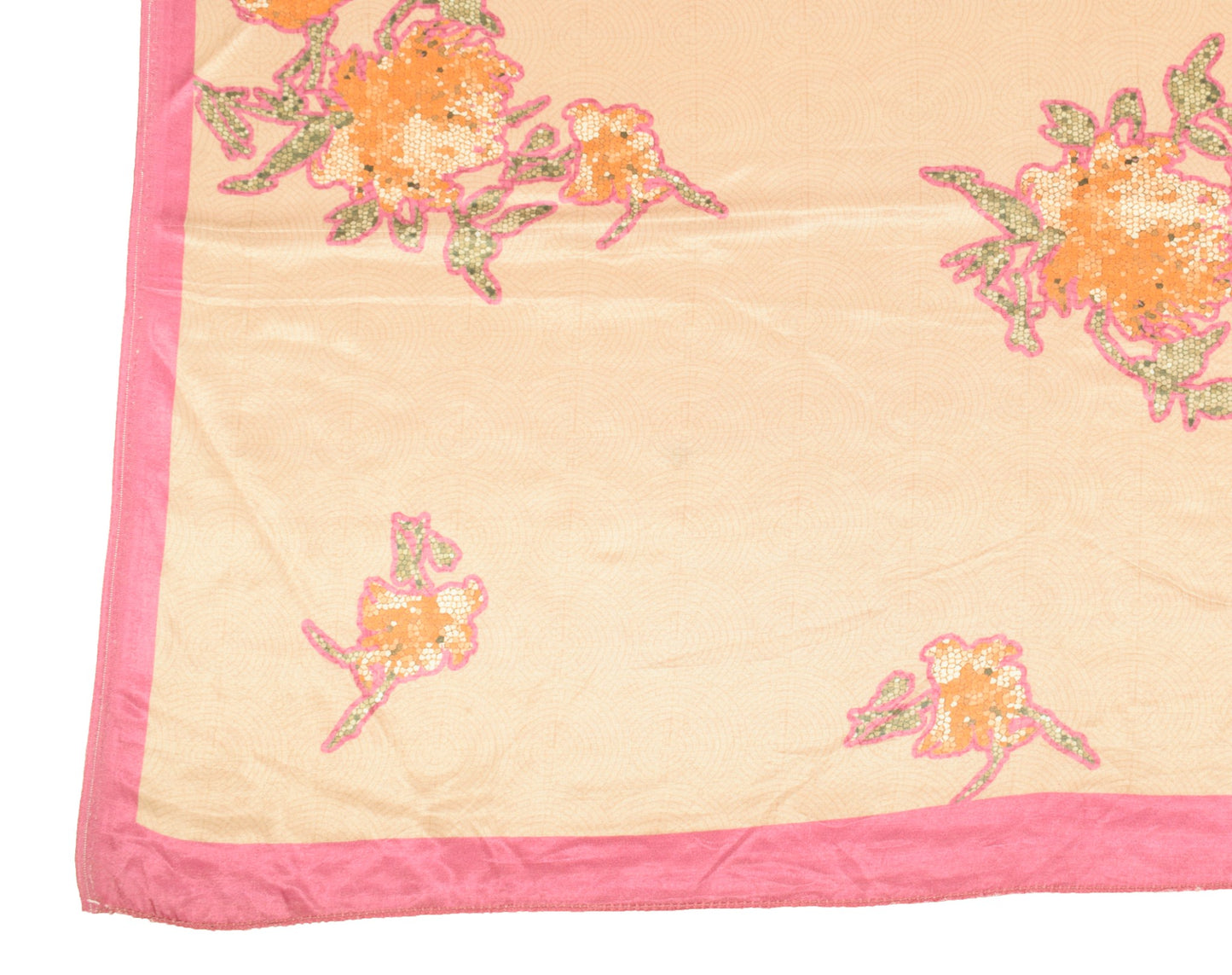 Sushila Vintage Pure Rayon Dupatta Printed Light Brown Soft & Smooth Long Stole