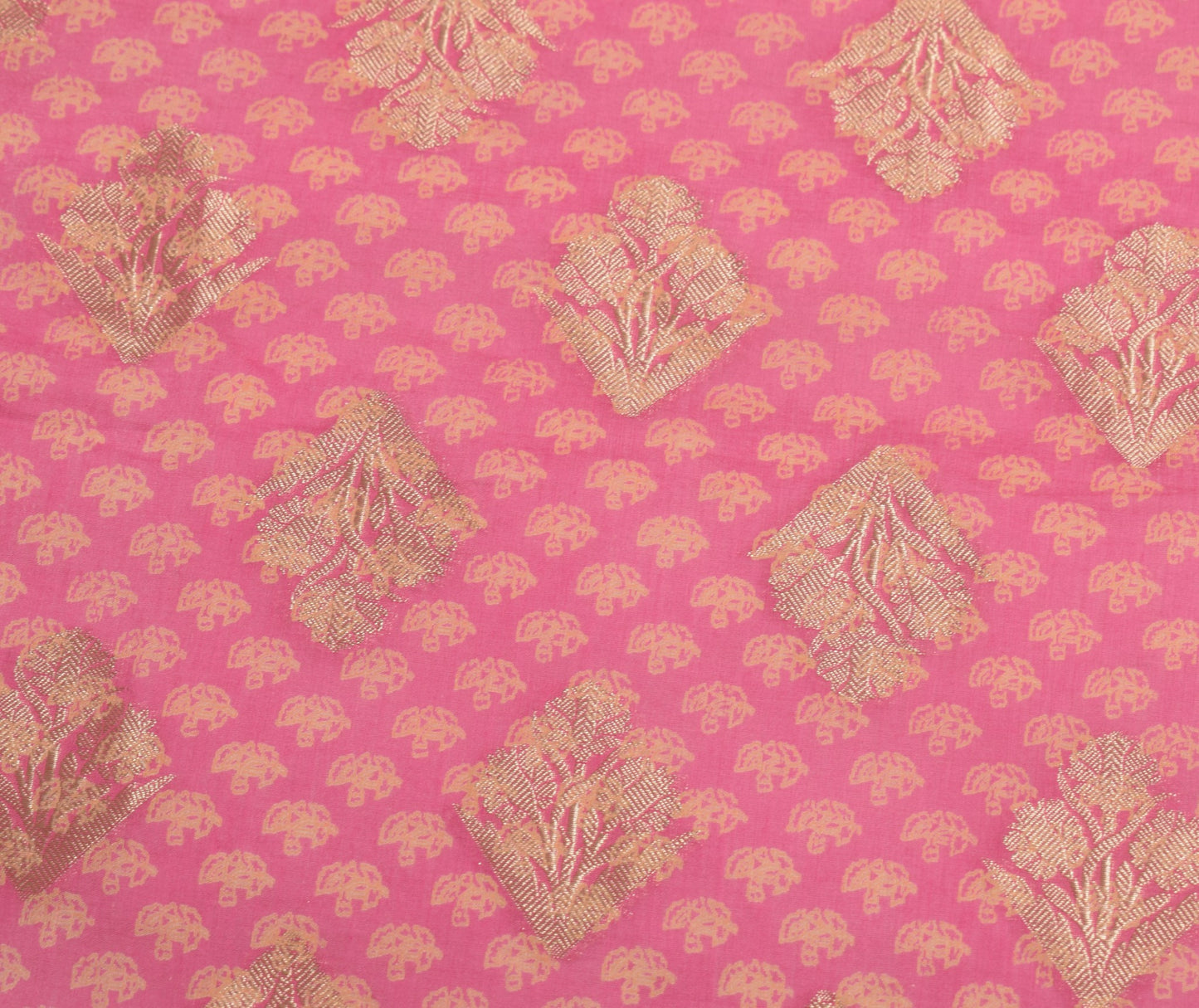Sushila Vintage Pink Floral Dupatta Woven Printed Pure Cotton Fancy Long Stole