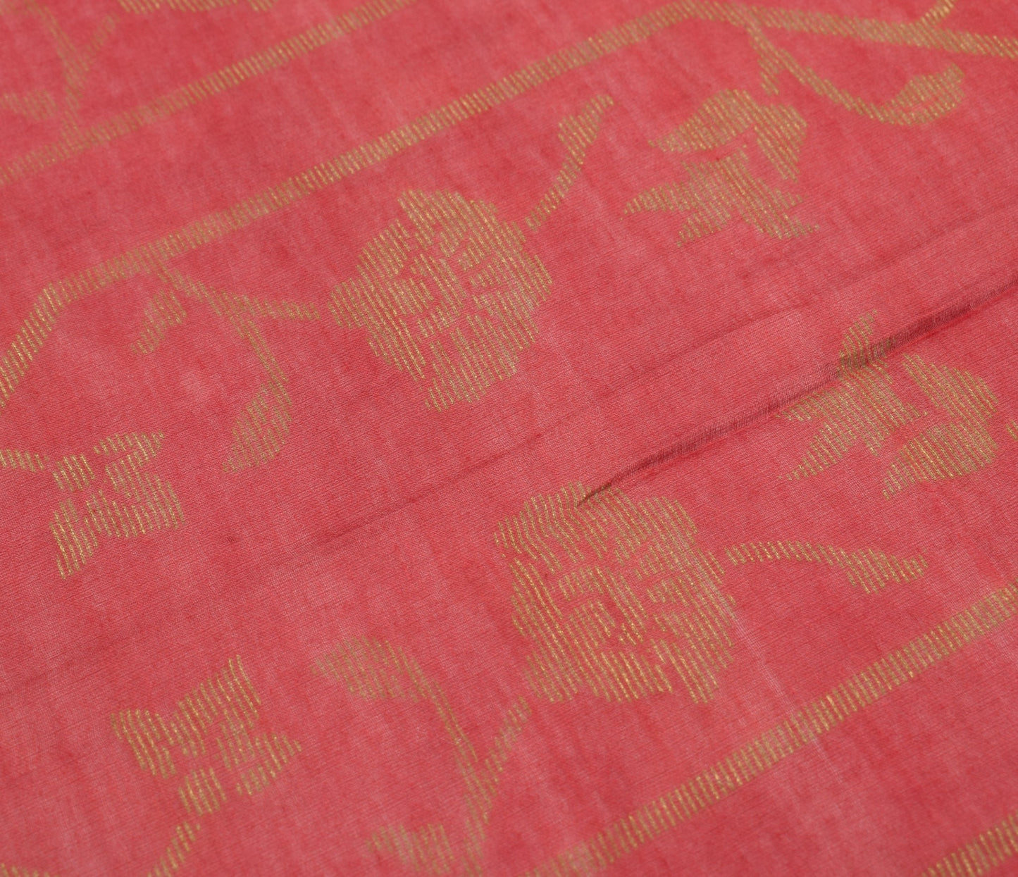 Sushila Vintage Maroon BRANDED Dupatta Printed Woven Pure Cotton Silk Long Stole