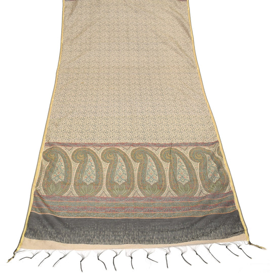 Sushila Vintage Art Cotton Dupatta Hand Block Printed & Woven Floral Long Stole