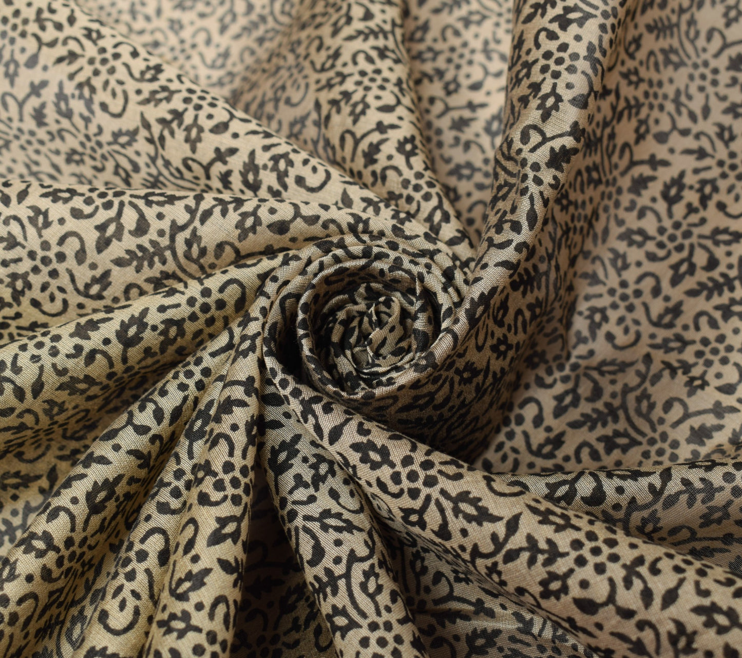 Sushila Vintage Art Cotton Dupatta Hand Block Printed & Woven Floral Long Stole