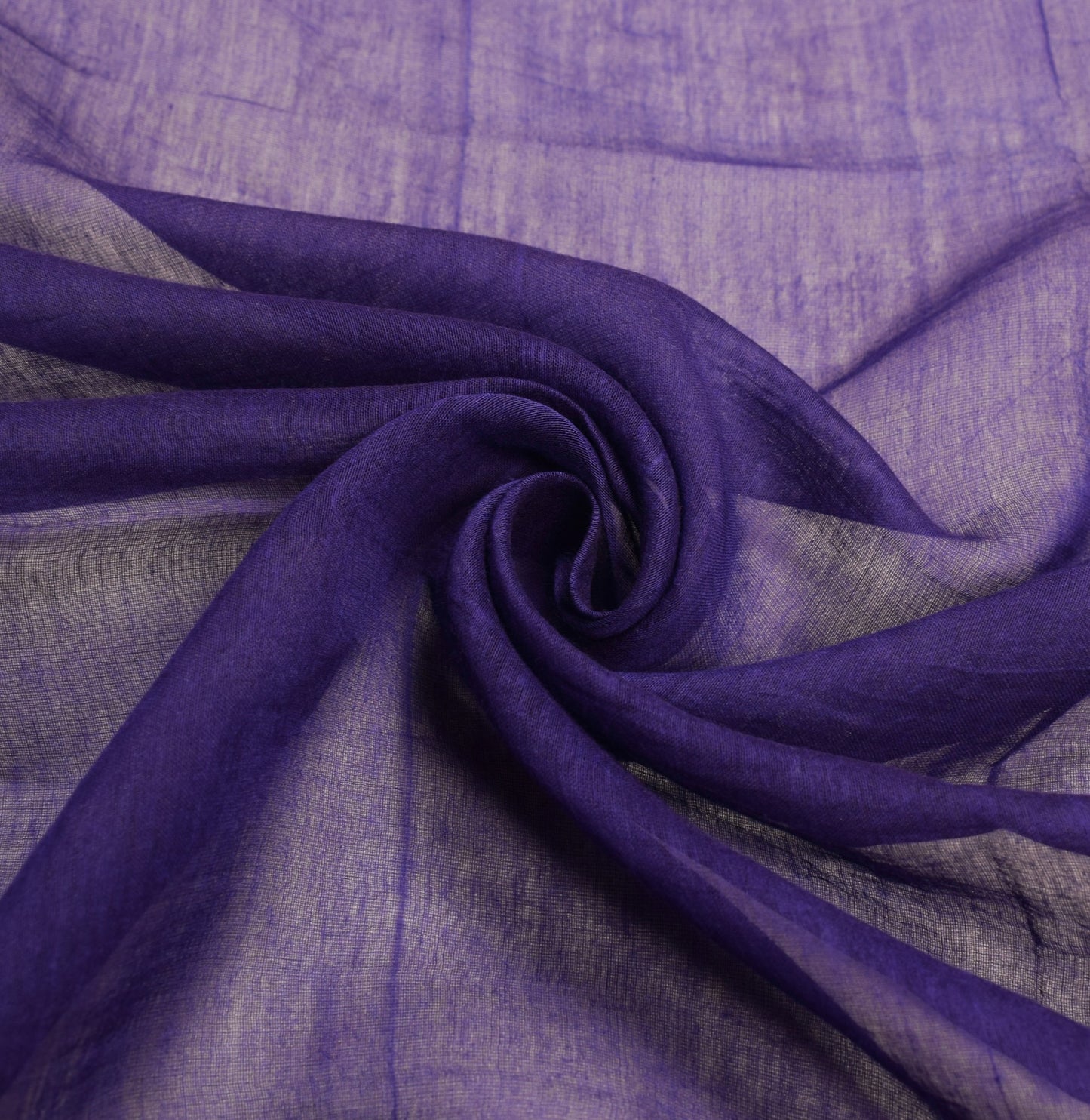 Sushila Vintage Hand Printed Dupatta 100% Pure Cotton Blue Long Stole Hijab Wrap