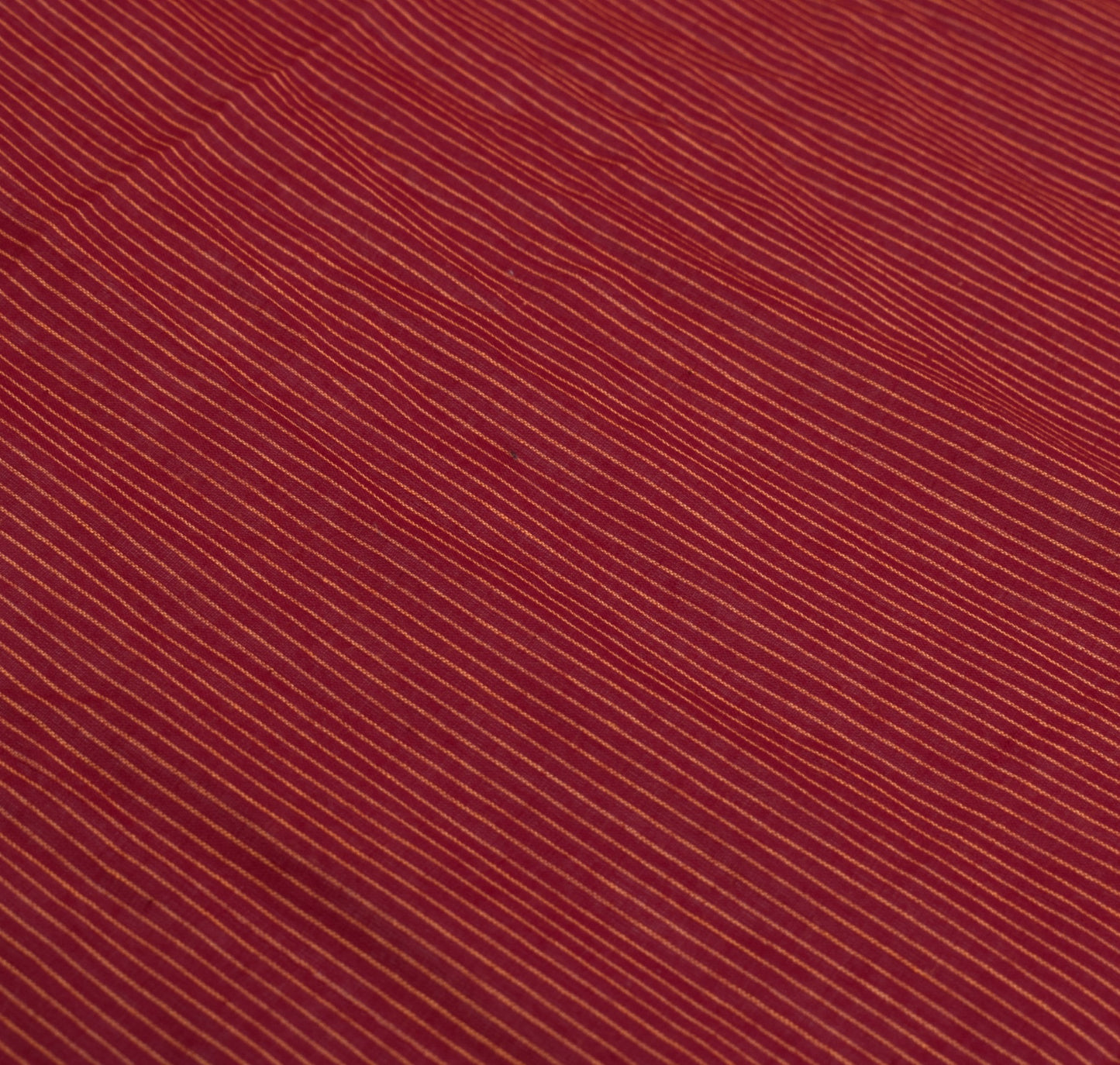 Sushila Vintage Maroon Pure Cotton  Dupatta Hand Woven Stripes Indian Long Stole