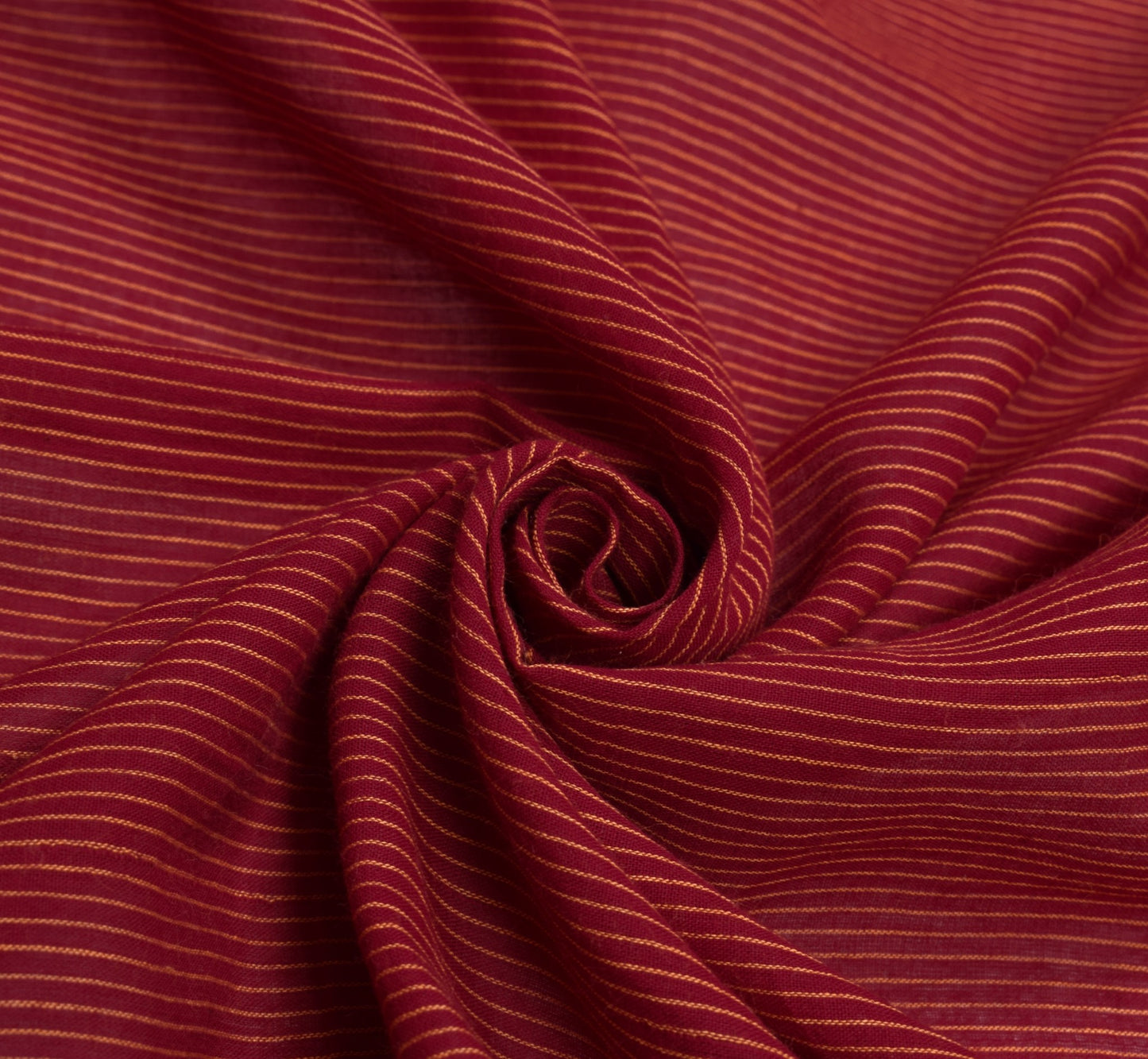Sushila Vintage Maroon Pure Cotton  Dupatta Hand Woven Stripes Indian Long Stole