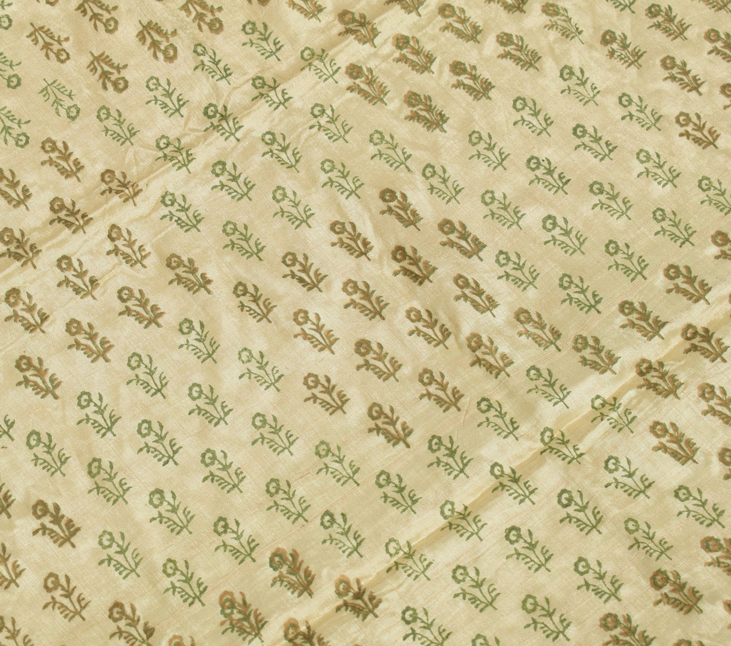 Sushila Vintage Cream Dupatta 100% Pure Rayon Hand Block Printed Long Stole Wrap