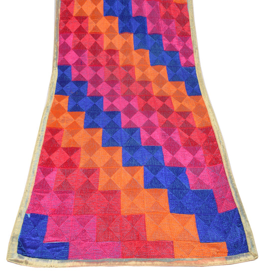 Sushila Vintage Bagh Phulkari Heavy Dupatta Art Chiffon Multi-Color Long Stole
