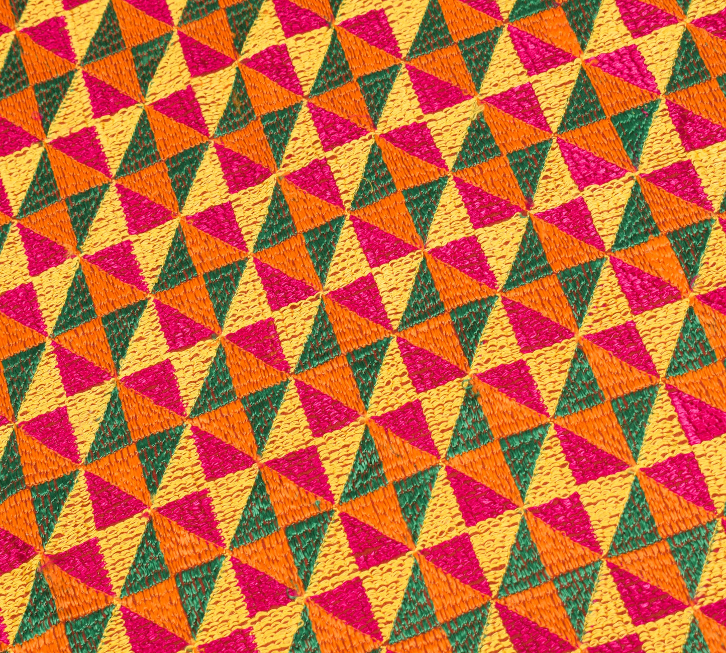 Sushila Vintage Bagh Phulkari Heavy Dupatta Red Art Chiffon Silk Long Stole Wrap