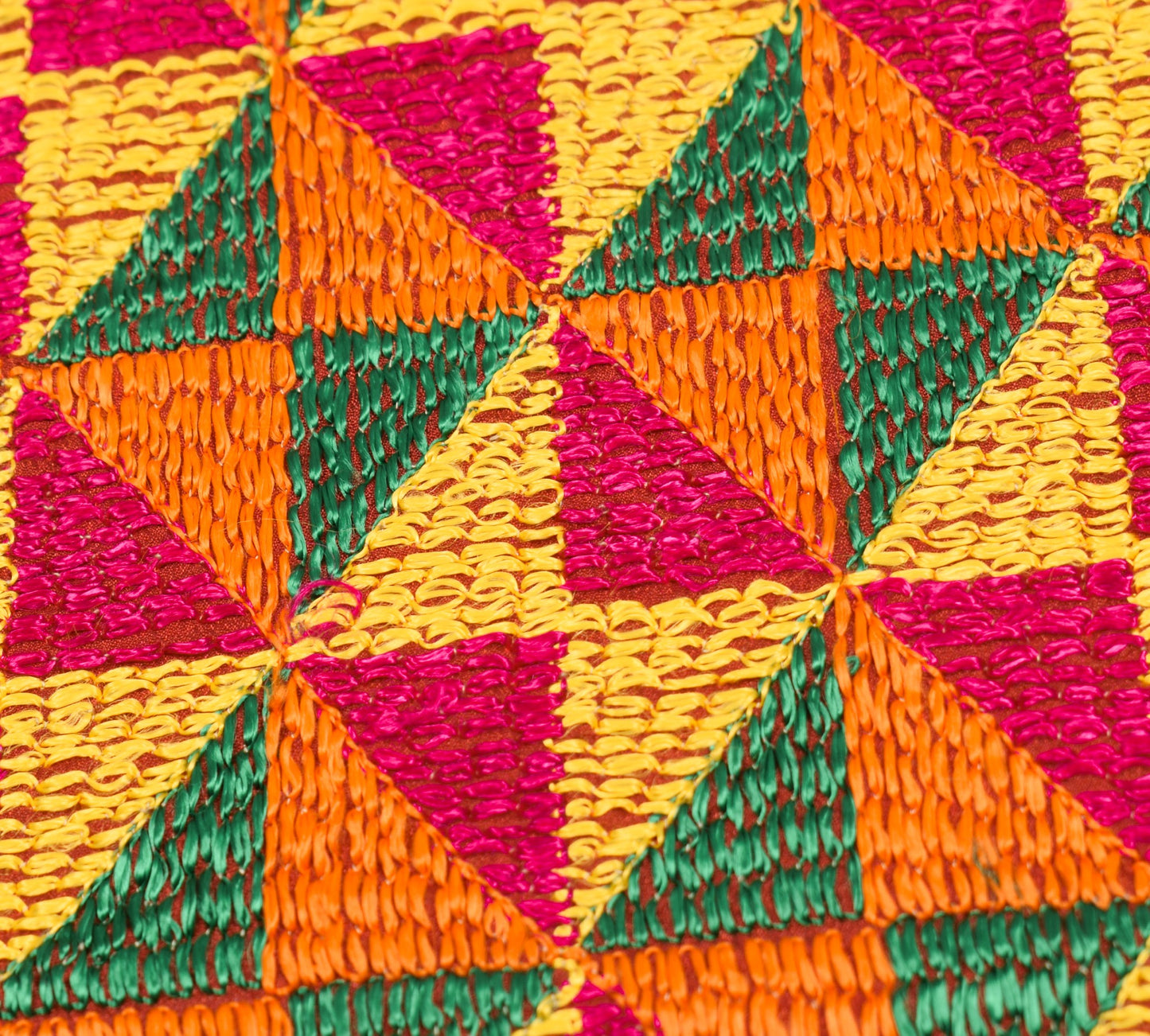 Sushila Vintage Bagh Phulkari Heavy Dupatta Red Art Chiffon Silk Long Stole Wrap
