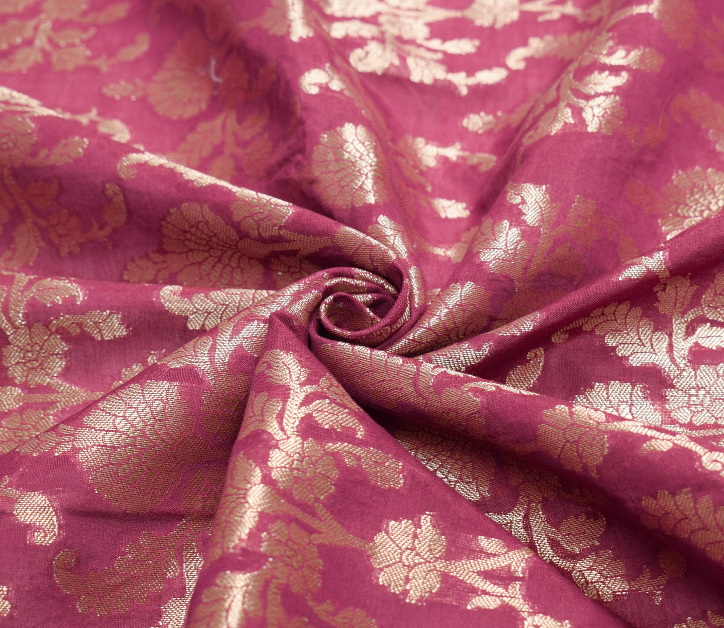 Sushila Vintage Mauve Banarasi Dupatta Pure Cotton Silk Zari Woven Long Stole