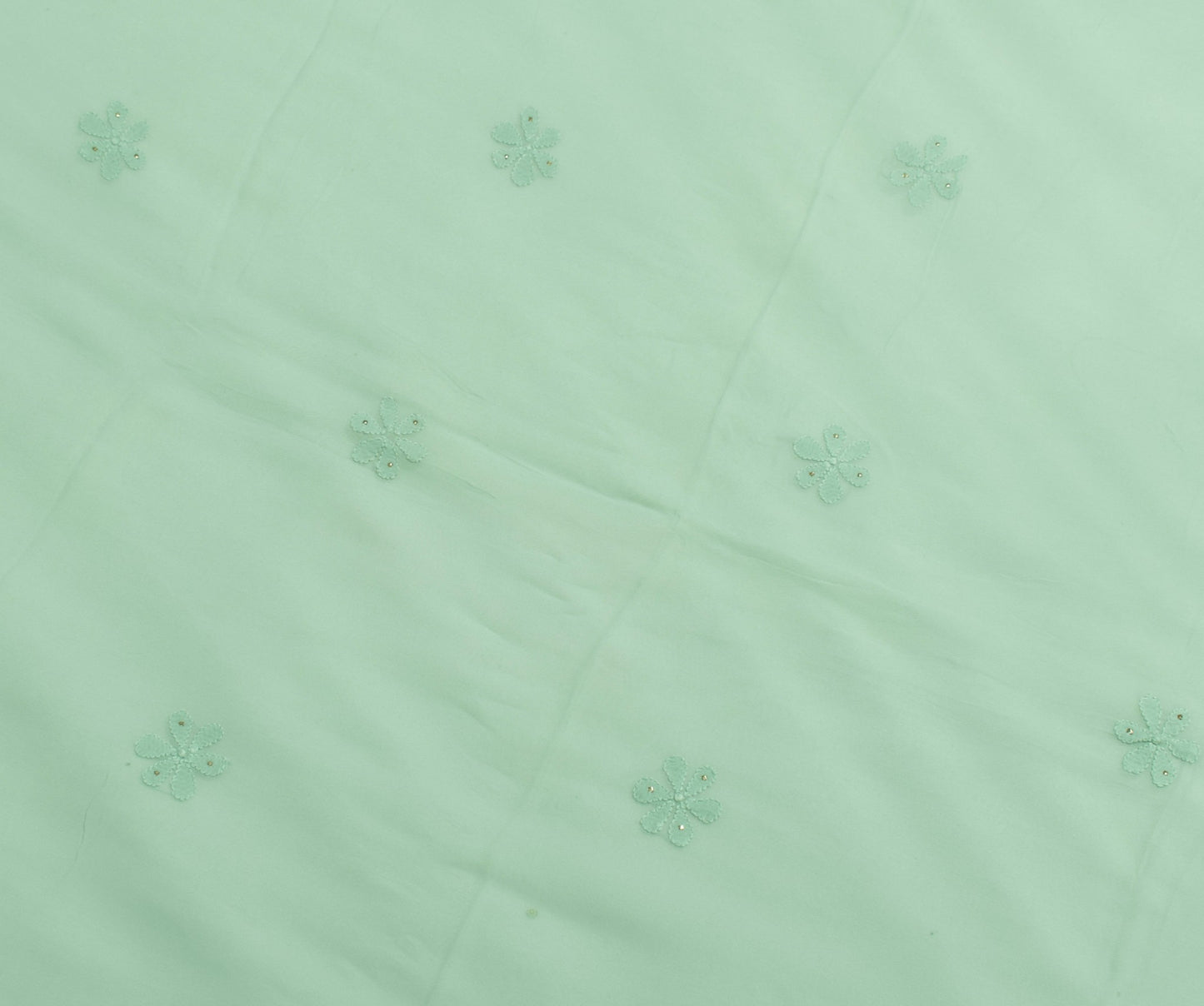 Sushila Vintage Lucknow Chikankari Dupatta Pure Georgette Silk Floral Long Stole