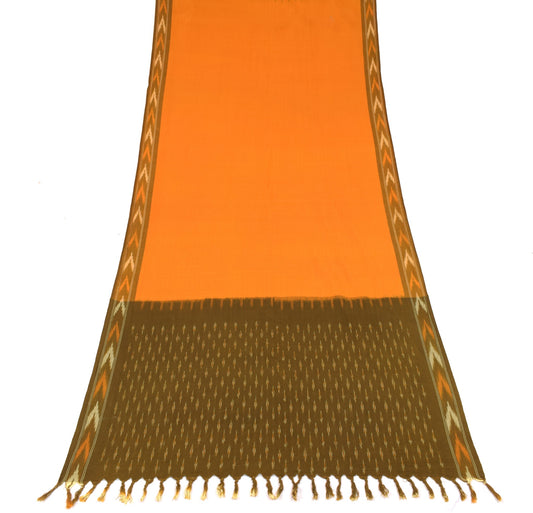 Sushila Vintage Goldfish Ikat Dupatta Pure Cotton Hand Woven Pochampally Stole