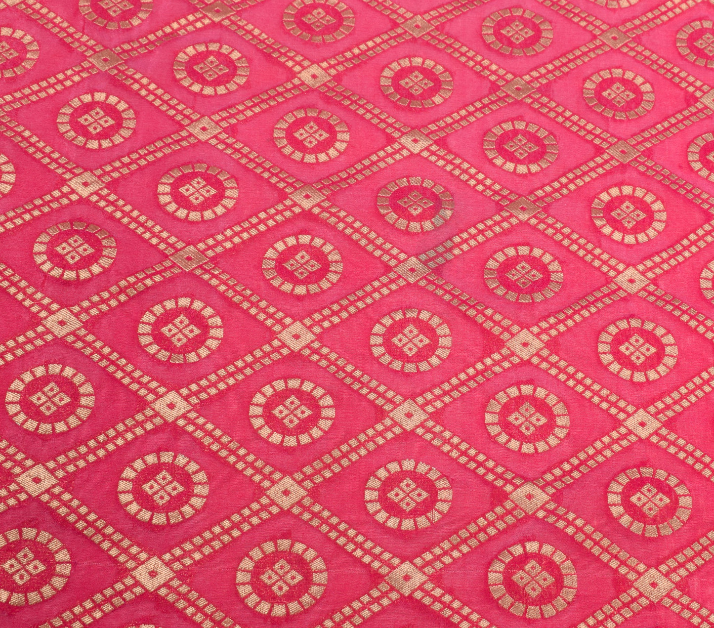 Sushila Vintage Magenta Banarasi Dupatta Art Silk Zari Brocade Ethnic Long Stole