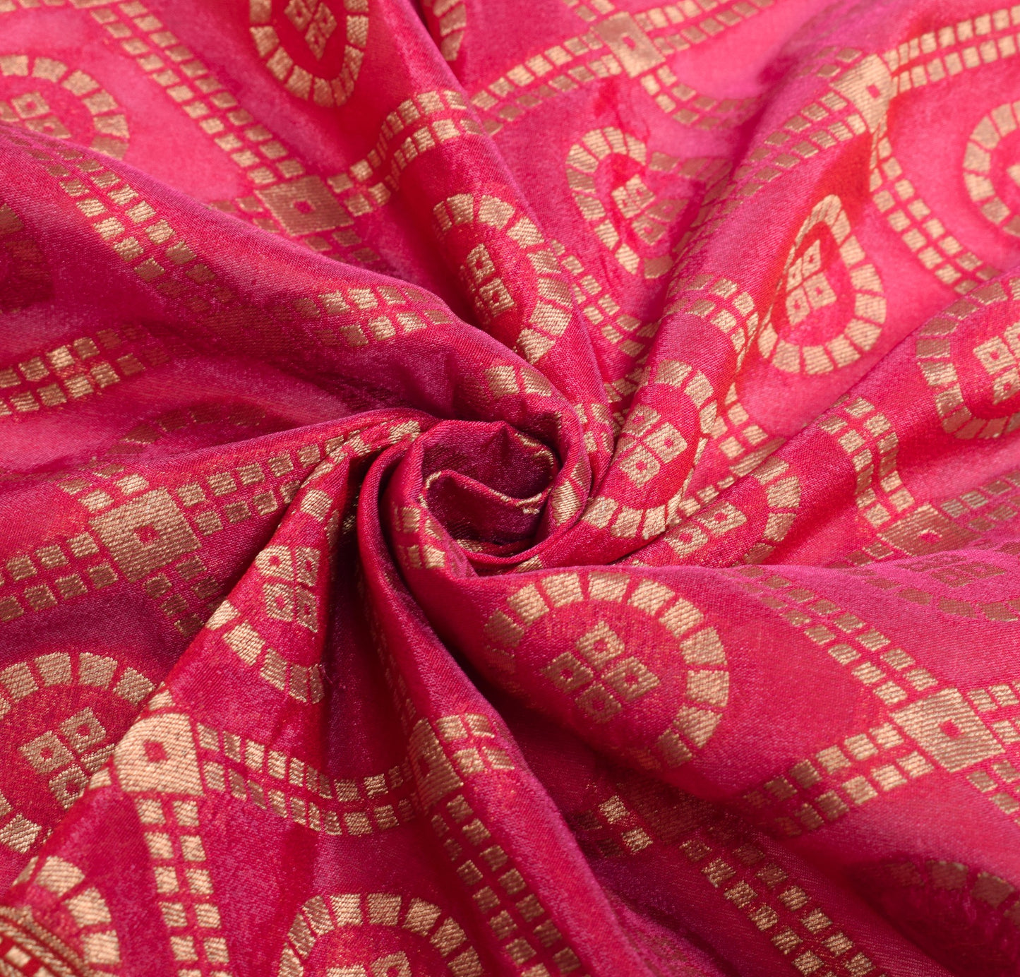 Sushila Vintage Magenta Banarasi Dupatta Art Silk Zari Brocade Ethnic Long Stole