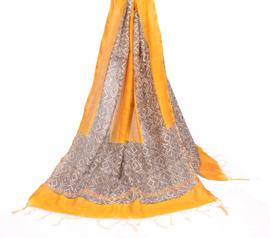 Sushila Vintage Pure Cotton Silk Dupatta Printed & Woven Wrap Long Stole Scarves