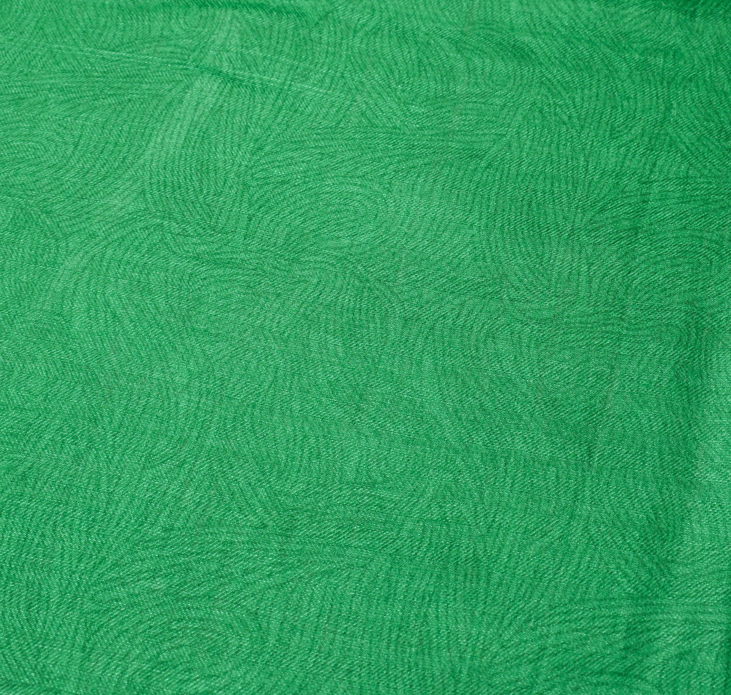 Sushila Vintage Green Printed Dupatta 100% Pure Woolen Soft Shawl Long Stole