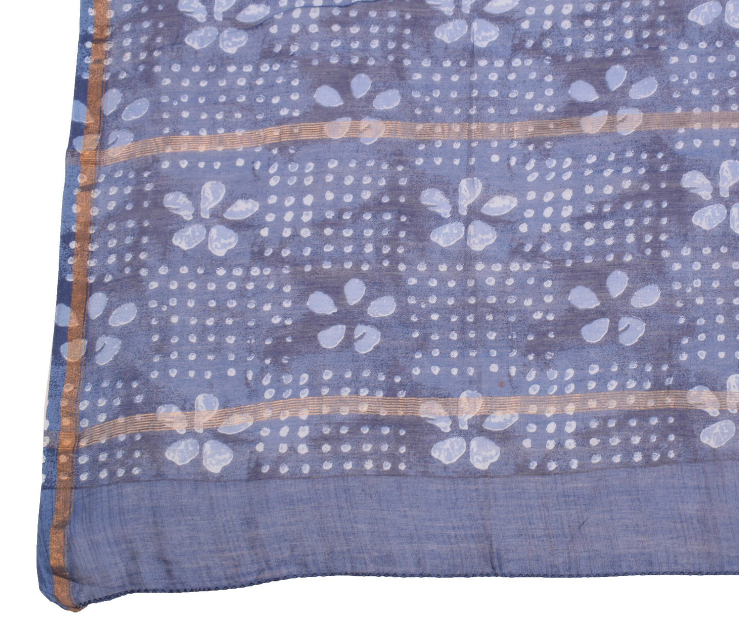 Sushila Vintage Black Dupatta Pure Cotton Silk Printed Geometric Soft Long Stole