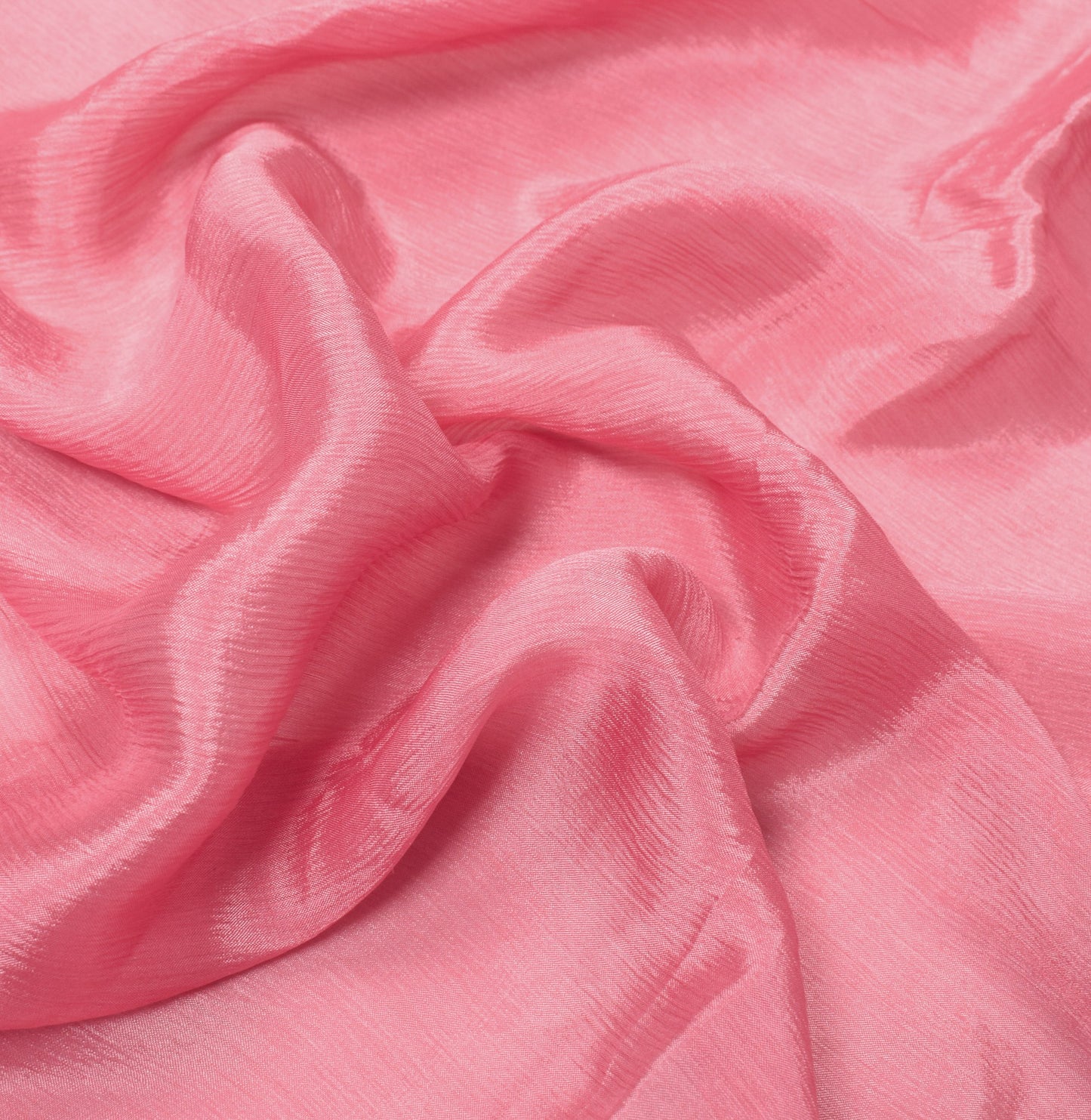 Sushila Vintage Pink Dupatta with Floral Woven Border Pure Chiffon Long Stole
