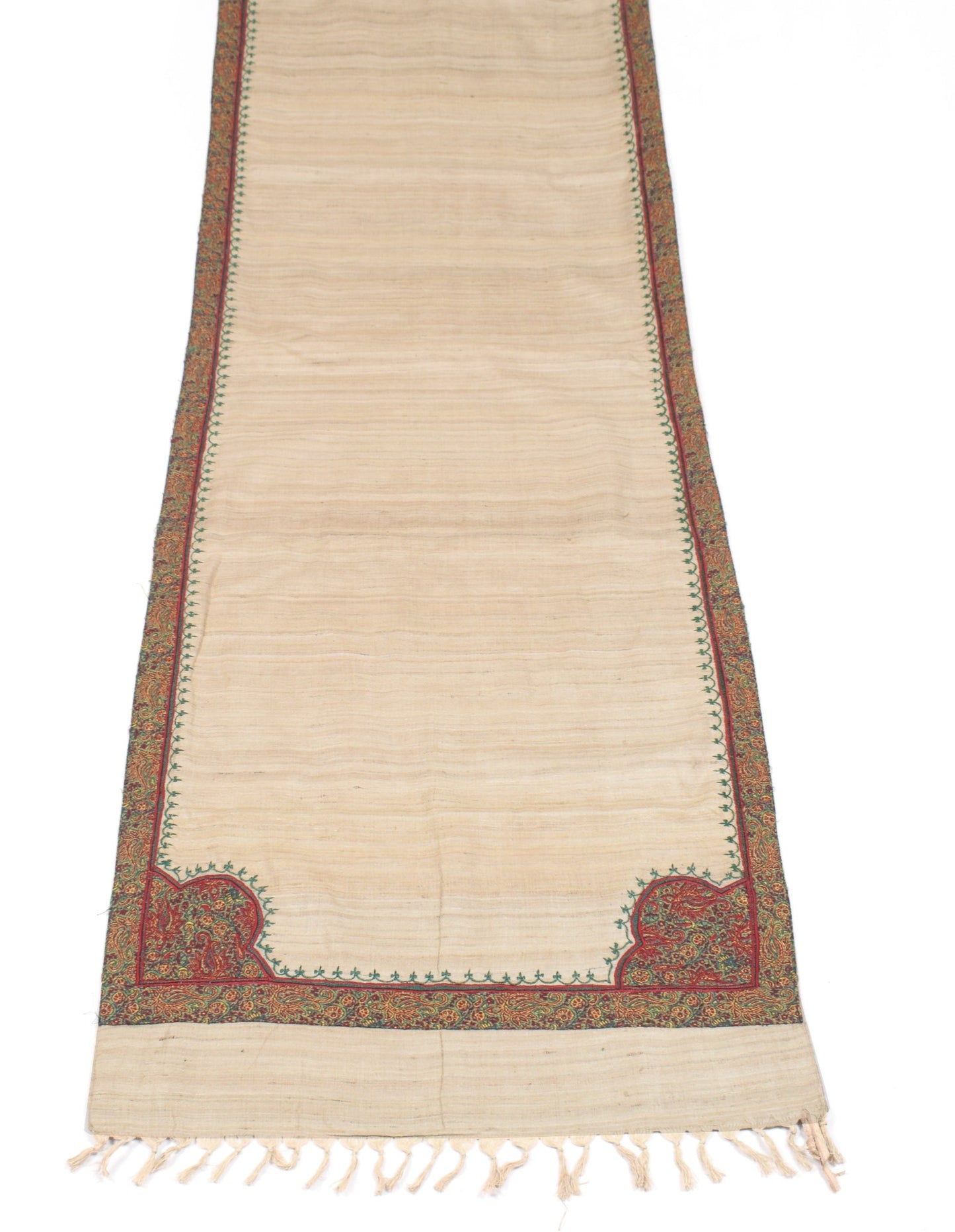 Sushila Vintage Brown Dupatta 100% Pure Khadi Patch Work Premium Long Stole Wrap