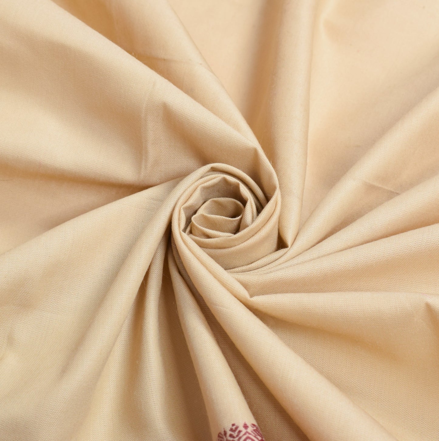 Sushila Vintage Light Brown Dupatta Art Cotton Woven Paisley Indain Long Stole