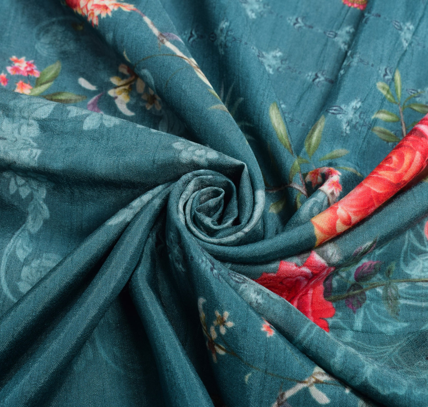 Sushila Vintage Digital Printed Dupatta Pure Cotton Brocade Floral Long Stole