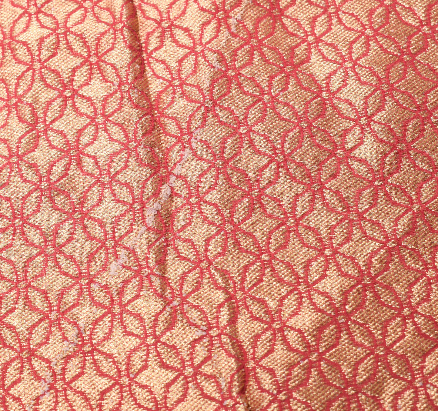 Sushila Vintage Red Banarasi Dupatta Pure Georgette Laheriya Woven Long Stole