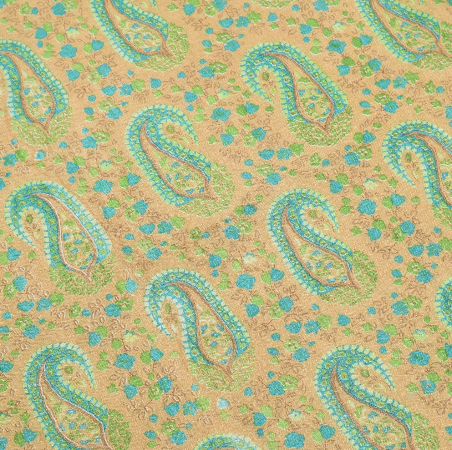Sushila Vintage Brown Printed Dupatta Pure Woolen Woven Soft Indian Long Stole