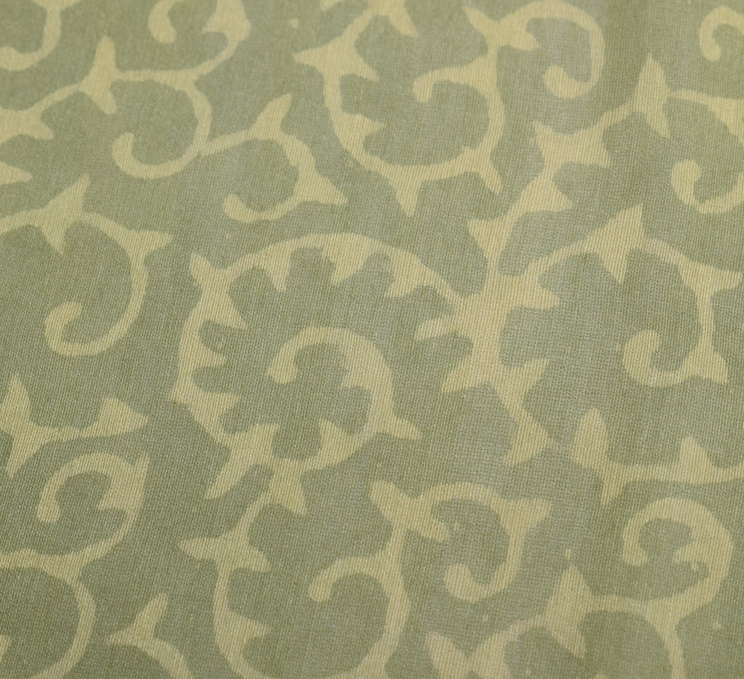 Sushila Vintage Green Handmade Dupatta Pure Cotton Silk Printed Soft Long Stole