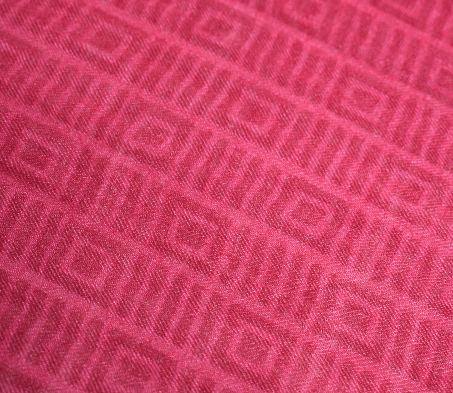 Sushila Vintage Dark Magenta Dupatta Geometrical Printed Pure Woolen Long Stole