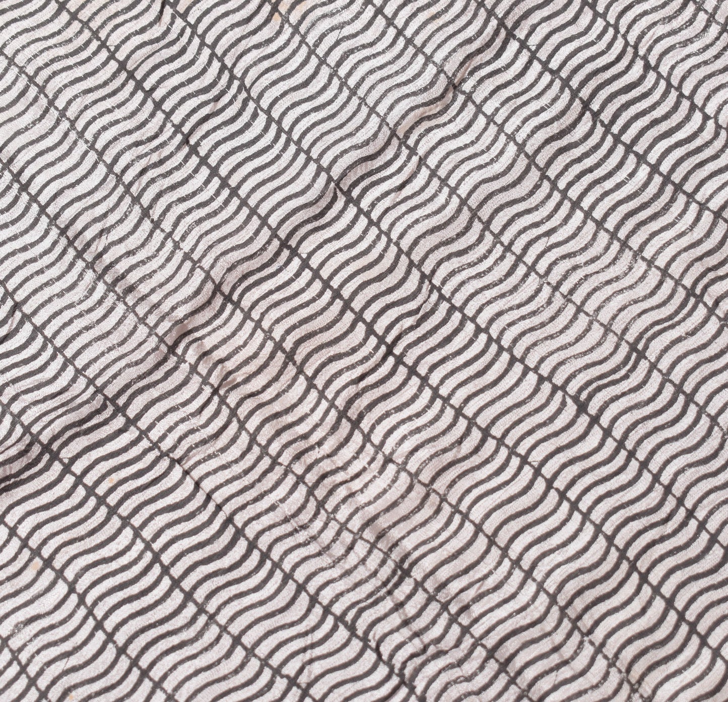 Sushila Vintage Gray Dupatta Pure Rayon Hand Block Printed Stylish Long Stole