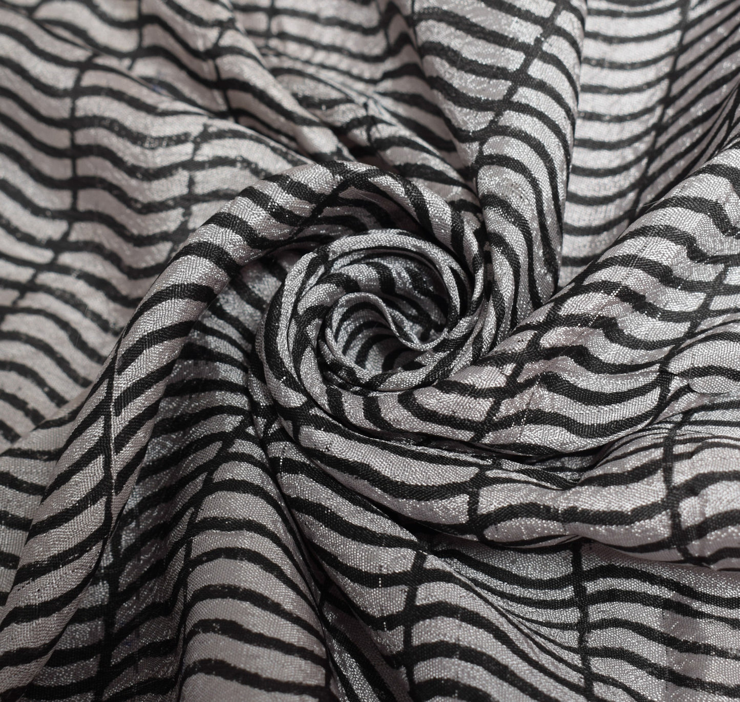 Sushila Vintage Gray Dupatta Pure Rayon Hand Block Printed Stylish Long Stole