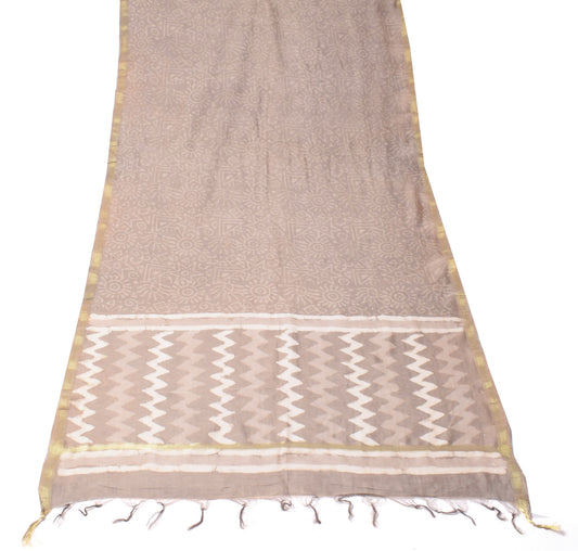 Sushila Vintage Printed & Woven Dupatta Pure Cotton Silk soft Indian Long Stole