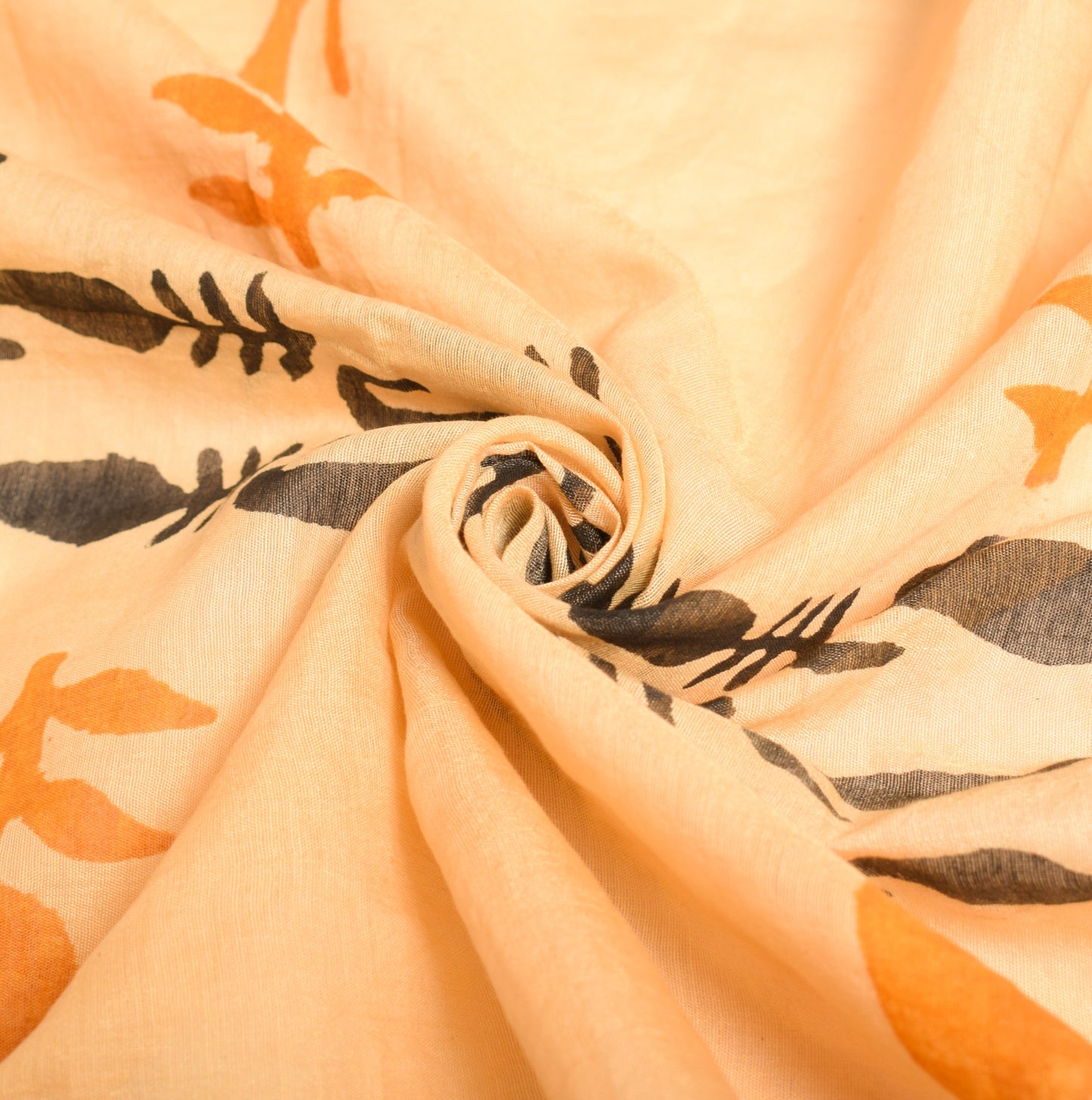 Sushila Vintage Hand Block Dupatta Pure Cotton Silk Hand Block Print Long Stole