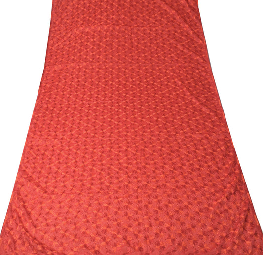 Sushila Vintage Bagh Phulkari Dupatta Art Silk Embroidered Red Ethnic Long Stole