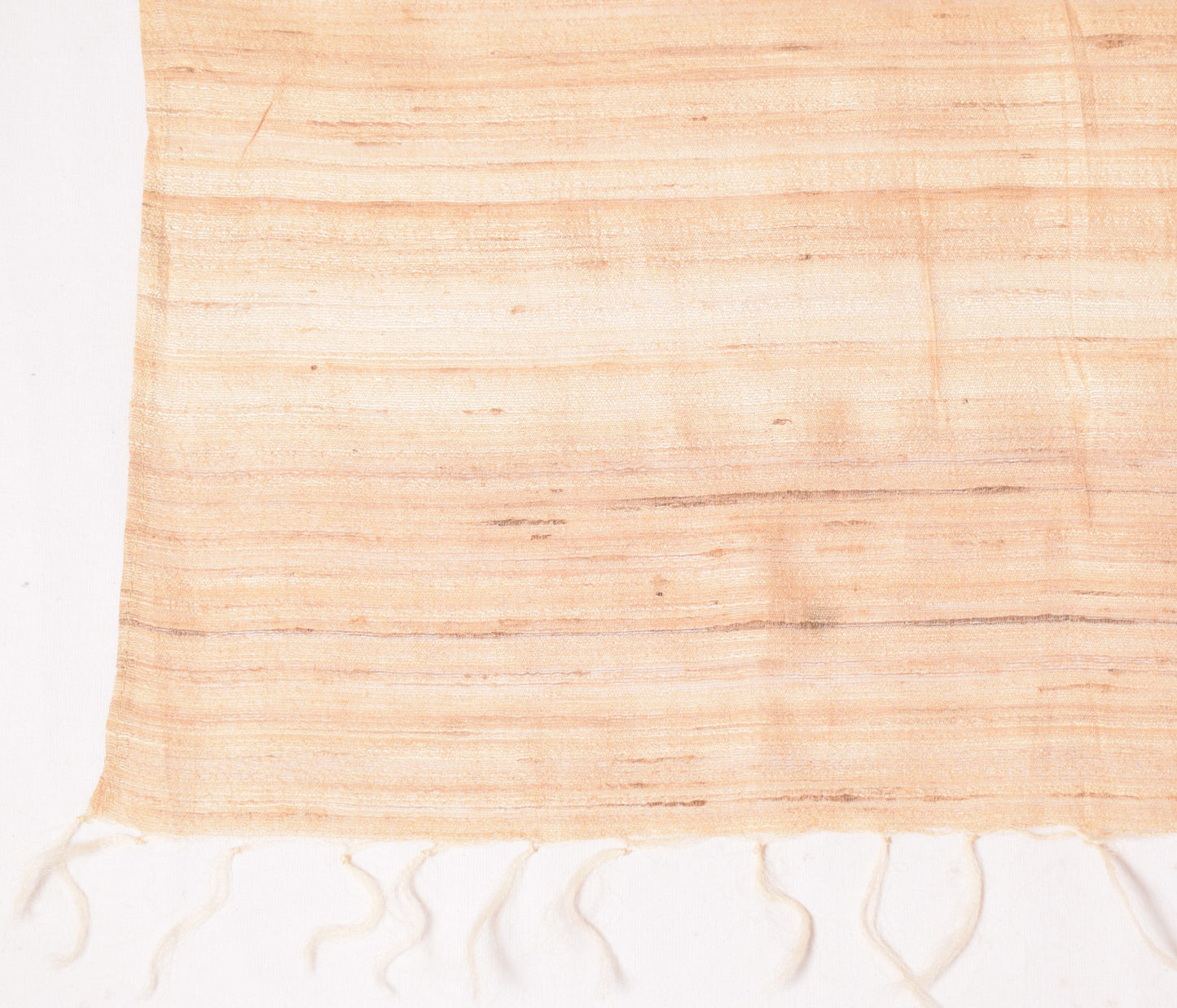 Sushila Vintage Brown Dupatta Pure Khadi Woven Handloom Indian Long Stole Wrap