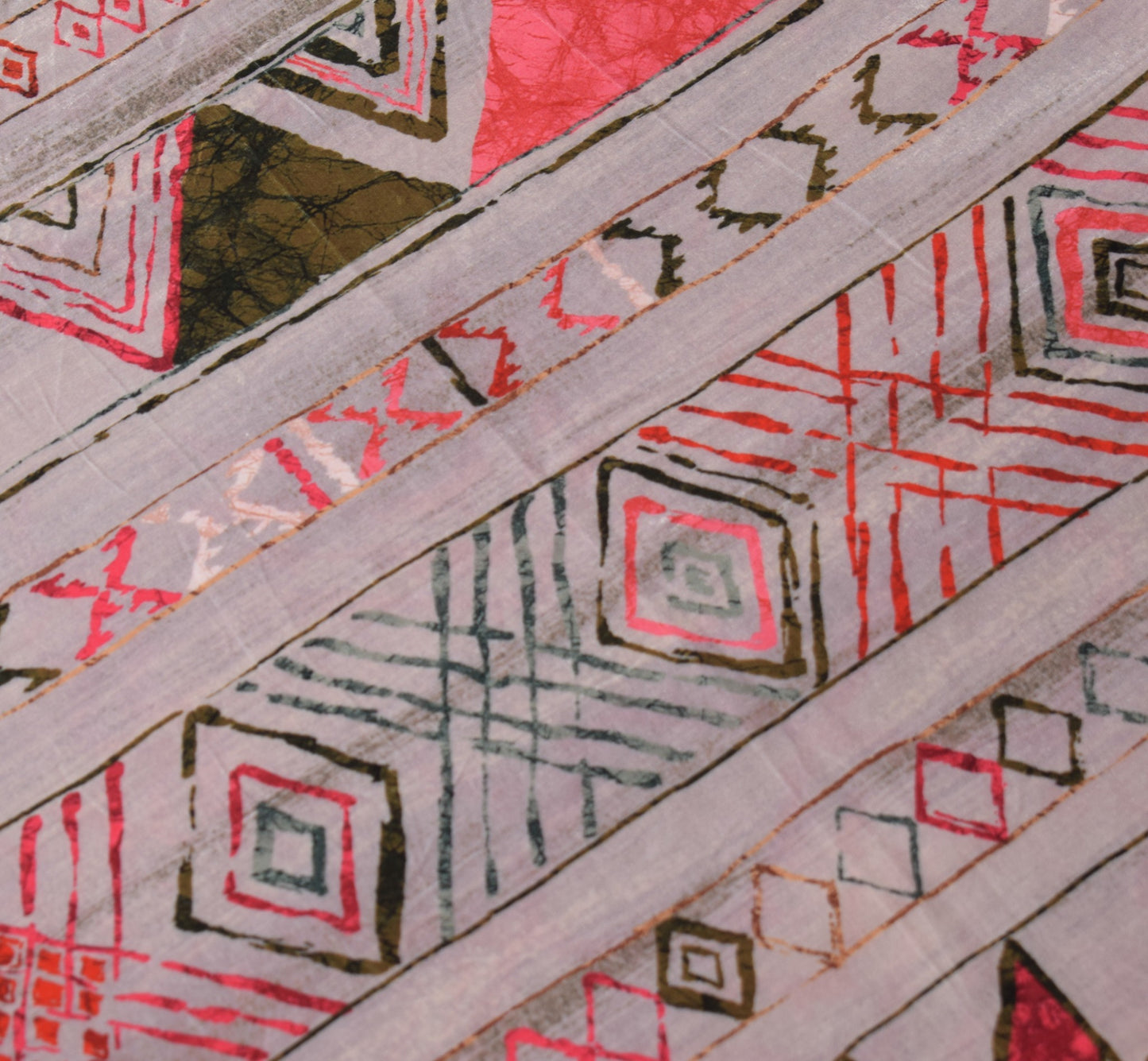 Sushila Vintage Gray Velvet Dupatta Digital Printed Geometrical Long Stole Wrap