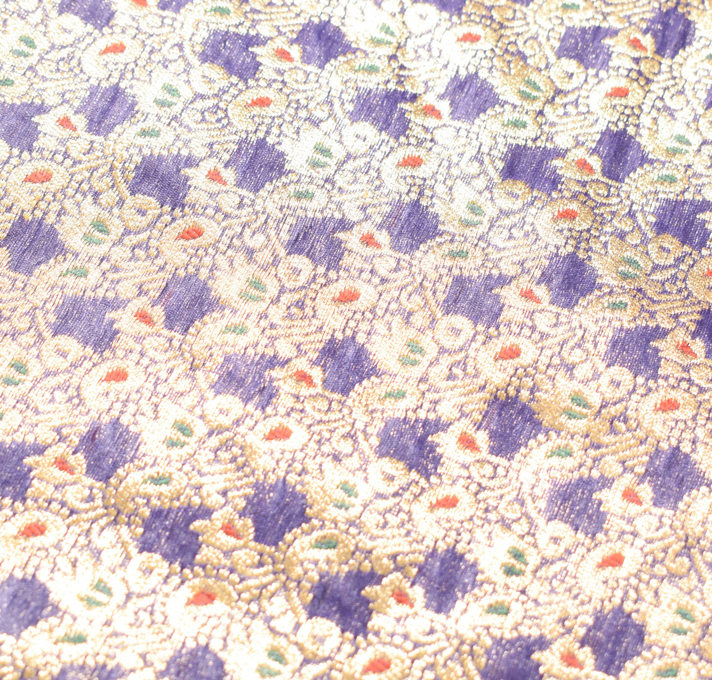 Sushila Vintage Banarasi Brocade Dupatta Art Silk Blue Zari Woven Long Stole